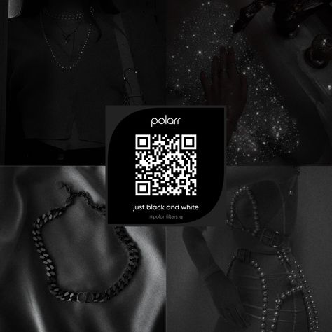 Snapseed Qr Codes Black And White, Black And White Polar Code, Cod Polar, Barcode Polar, Pretty Filters, Preset Polar, Qr Polar, Instagram Feed Goals, Polar Filters