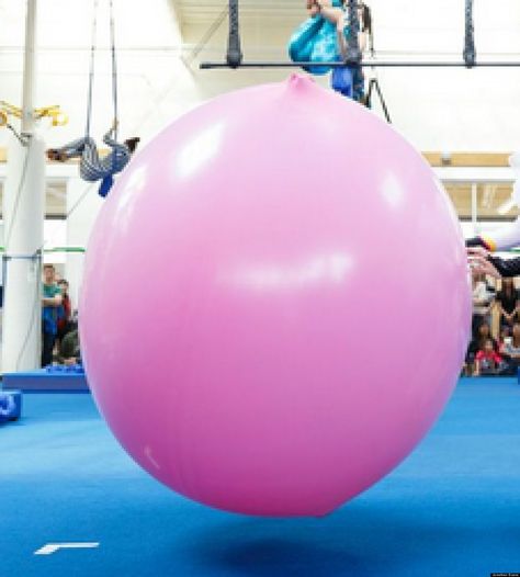 Most men get ready to propose to their girlfriends by putting on a nice outfit and making sure the ring is tucked into their pocket. Vancouver circus performer Nigel Wakita got ready by by stuffing himself inside a giant balloon! Pvc U Like, Circus Performer, Giant Balloon, Circus Performers, Giant Balloons, Got Engaged, Marriage Proposals, Getting Engaged, Ball Exercises