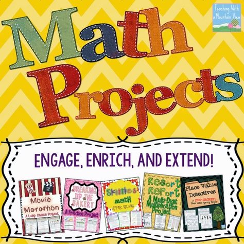 Teaching With a Mountain View: Math Projects & Activities Passion Project Ideas, 4th Grade Math Test, Division Fractions, Fractions Multiplication, Math Enrichment, Math Gift, Math Intervention, Math Projects, Third Grade Math