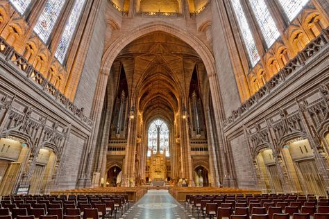 The Liverpool Cathedral Merseyside England, Liverpool Cathedral, Roman Church, Anglican Church, Church Of England, Cathedral Church, Churches Of Christ, Iconic Buildings, Real Estate Photography