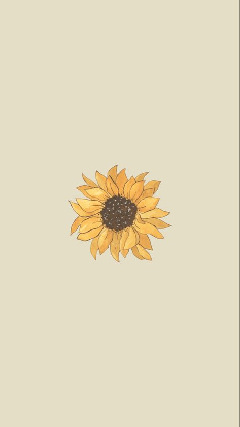 Earthy Backgrounds Iphone, Sunflower Profile Picture, Sunflower Icon, Sunflowers Aesthetic, Sunflower Iphone Wallpaper, Sunflower Watercolor, Sunflower Drawing, Sunflowers Background, Screen Wallpapers