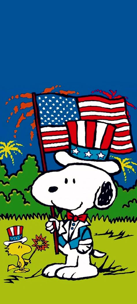 Snoopy Fourth Of July Wallpaper, 4th Of July Snoopy Wallpaper, Snoopy Memes, Snoopy 4th Of July, Snoopy Aesthetic, 4th Of July Pics, July Wallpaper, Snoopy Drawing, Peanuts Wallpaper