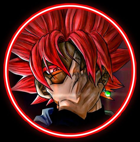 Goku Pfp, Goku Icon, Red Icons, Goku Black, Red Aesthetic, Black Red, Red, Anime, Black