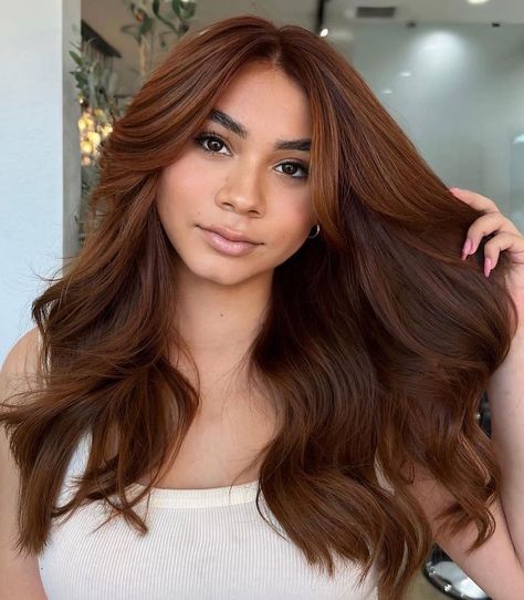 Copper Brown Hair, Reddish Hair, Caramel Brown Hair, Balayage Ideas, Cinnamon Hair, Copper Balayage, Bold Hair Color, Hair Color Burgundy, Copper Hair Color