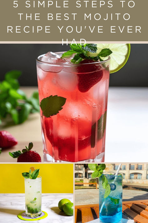 5 Simple Steps to the Best Mojito Recipe You've Ever Had! Rum Mojito Recipe, Mojito Sauce, Best Mojito Recipe, Mojito Recipe, Soda Water, Classic Cocktail, Classic Cocktails, Fresh Mint, Mojito