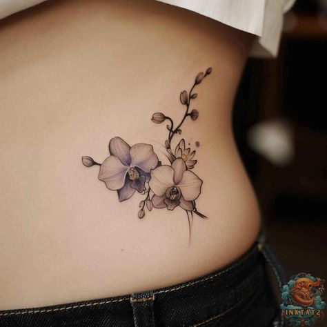 Unveiling the Enchanting Beauty of Orchid Tattoos: A Symbol of Grace and Elegance: 126 Designs - inktat2.com Orchid Chest Tattoo, Black And White Orchid Tattoo, Orchids Tattoo, Min Tattoo, Orchid Tattoo Meaning, Orchid Tattoos, Tattoo Touch Up, Orchid Flower Tattoos, Symbol Of Grace