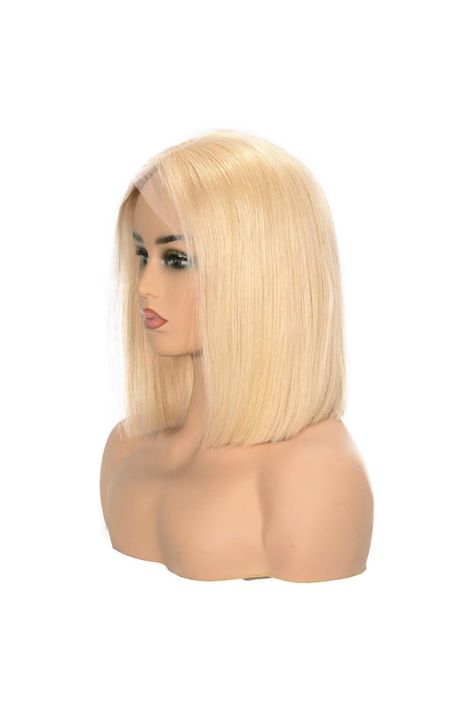 Loviness Short Bob Wig 613 Blonde Human Hair Wigs 8¡¯¡¯ 10¡¯¡¯ 12¡¯¡¯ 14¡¯¡¯ Middle Part Lace Front Silky Straight Hair Wigs 180% Density 13X4 Frontal Pre Plucked(10 inches) Blonde Human Hair Wigs, Frontal Bob, Lace Frontal Bob, Wigs Blonde, Blonde Bob Wig, Wig Ideas, Human Hair Wigs Blonde, Bob Lace Front Wigs, 613 Blonde