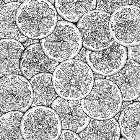 Fruits Composition, Fruit Texture, Composition Drawing, Fruits Drawing, Texture Drawing, Fruit Pattern, Zentangle Patterns, Pattern Drawing, Coloring Book Pages