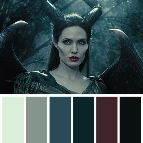 Maleficent Color Palette, Gothic Color Palette, Style Tips And Tricks, Color In Film, Movie Color Palette, Christmas Color Palette, Cinema Colours, Dark Color Palette, Color Script