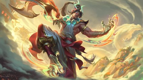 ArtStation - Heavenscale Lee Sin Lee Sin, 4k Wallpaper Download, Christian Fall, Thumbnail Sketches, Chinese Warrior, Keys Art, Riot Games, Lol League Of Legends, 4k Wallpaper