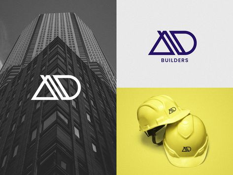 Builders Logo, Construction Firm Logo, Best Construction Logos, Construction Company Brand Identity, Logo For Construction Company, Construction Company Logo, Creative Professional, Logo Design, Branding