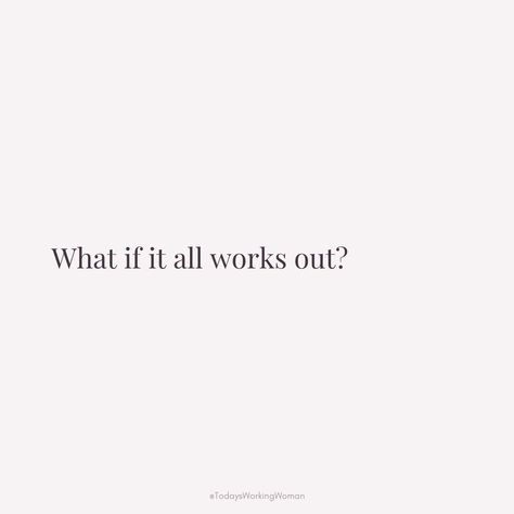 Embrace the possibility that everything falling into place is within reach. Stay positive and believe in the best outcome - what if it all works out?  #motivation #mindset #confidence #successful #womenempowerment If It Should Have It Would Have, Maybe It Will Work Out Quotes, It All Works Out Quotes Life, What If It Does Work Out, It Will Work Out, I Only Want What Wants Me, What If It All Works Out Poster, It Will All Work Out, But What If It All Works Out