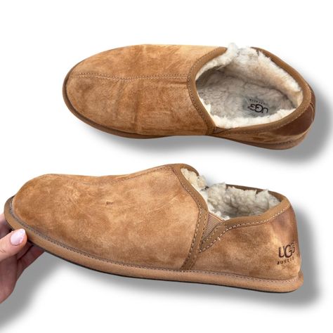 UGG Tan Scuff Romeo II Slippers size Men’s 10

Good used condition. 

#ugg #mens10 #uggs #slippers Uggs Slippers, Mens Ugg Slippers, Men's Slippers, Mens Uggs, Slipper Shoes, Mens Slippers, Shoes Mens, Slippers, Mens Accessories