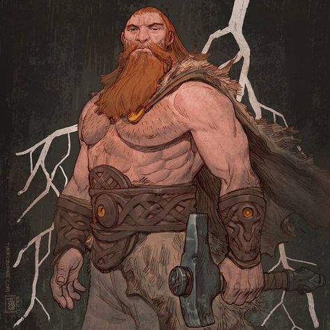 Mythic Arcana, Tim Mcburnie, Odin Art, Thor Art, Lightning Thunder, Norse Gods, Norse Myth, Concept Art World, Viking Art