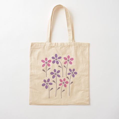 Tote Bag Pattern Paint, Canvas Bag Painting Ideas Easy, Canvas Tote Bag Painting Ideas Easy, Easy Tote Bag Painting Ideas, Drawing On Bag, Flower Tote Bag Design, Tote Bags Design Ideas, Tot Bag Design, Tote Bag Inspo Paint