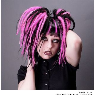 Dread falls Cringe Culture, Perky Goth, Dread Falls, Black Dreads, Goth Beauty, Face Hair, J Fashion, Gothic Lolita, Pastel Goth