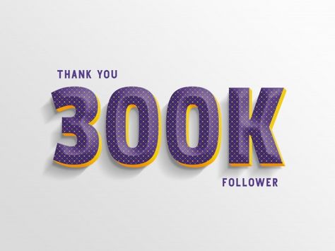 300k Followers Instagram, 300k Followers, Font Bubble, Font Packs, Creative Poster, 3d Text, Creative Poster Design, Cute Couple Cartoon, Font Generator