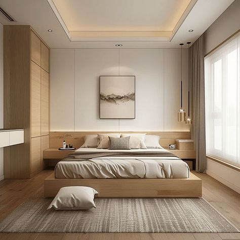 Minimal Bedroom Design, Small Modern Bedroom, Design Ložnic, Small Bedroom Interior, Minimal Bedroom, Modern Minimalist Bedroom, Minimalist Bedroom Design, Modern Bedroom Design, Design Del Prodotto