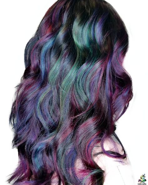 Vivid Color Hair Specialist on Instagram: “🌈🌈 "Deep Rainbow" Don't like it too vibrant? How about darker colors of the rainbow? You can still be a dark soul and have some color in…” Dark Rainbow Hair, Vivid Color Hair, Opal Hair, Hair Specialist, Colors Of The Rainbow, Dark Soul, Character Reference, Rainbow Hair, Color Hair