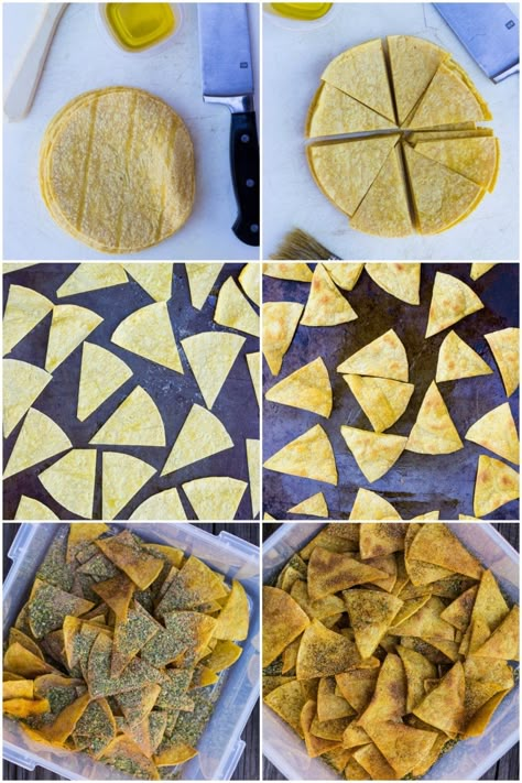 Vegan Doritos, Cool Ranch Doritos, Doritos Recipes, Chip Seasoning, Seasoned Crackers, Vegan Chips, Homemade Tortilla, Recipes Around The World, Homemade Tortilla Chips