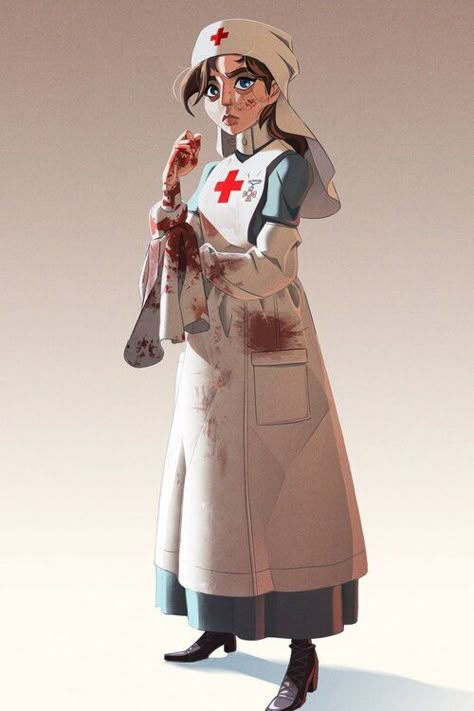 Winners of the “Doctors & Nurses” Challenge Nurse Pose, Pixar Character Design, Nurse Drawing, Character Design Challenge, Nurse Art, Simple Character, Character Design Girl, Female Cartoon Characters, Female Armor