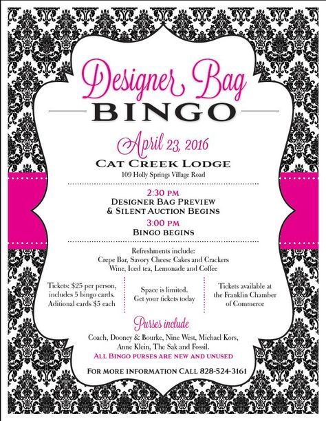 Purse Bingo Fundraiser, Bag Bingo Fundraiser, Bingo Night Fundraiser, Casino Gala, Bingo Event, Bingo Fundraiser, Purse Bingo, Bingo Ideas, Bingo Birthday