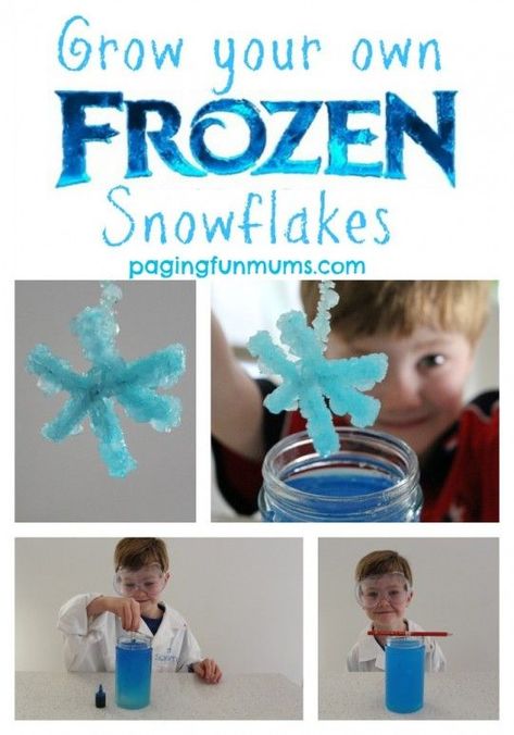 Snowflakes Science, Frozen Activities, Frozen Crafts, Disney Activities, Frozen Snowflake, Frozen Themed, Frozen Theme, Childhood Development, Disney Crafts