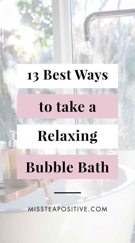 How to have the most relaxing bath, you ask? Here are 13 best relaxing bubble bath ideas for a perfect selfcare or night time bubble bath routine to pamper yourself daily. These tips include how to have a relaxing bath at home with essential oils, salts & tub, how to take a bubble bath for a hot, cute, romantic and aesthetic night, how to take a good bubble bath for fun and simple self care, self love & beauty bath ritual for the goddess you are! How To Take A Relaxing Bath, How To Have A Relaxing Bath, Bubble Bath Ideas Relaxing, How To Make A Bubble Bath, Best Bubble Bath, Perfect Bath Routine, Bubble Bath Essentials, Spa Bath Ideas, Self Care Bath Ideas