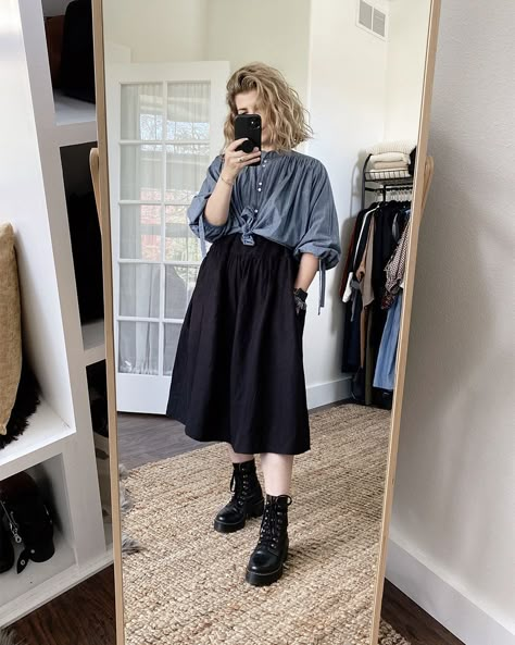 Trendy Black Dress Outfit, Black Dress Over Shirt, Black Dress Outfit Layering, Layering Dresses Aesthetic, Styling A Black Dress Casual, Summer Dress Layering Outfit, Layers Dress Outfit, Mid Size Layered Outfits, Shirts Over Dresses Outfit