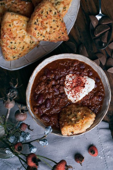 Dark, good-quality chocolate slow-cooked with beef is brilliant. It might seem a bit odd but it’s a classic combination in French and Mexican cooking. The chocolate adds a fantastic silky texture and deep notes of cocoa. There are quite a few ingredients in this dish but once you have them all in the pot, you just let it simmer away. I always double-up the quantities when I am making it and freeze half. The flavours get better over time — you can make it a couple of days ahead. Chocolate Chili Recipe, Best Chilli Recipe, Beef Ragout, Beef Chilli, Deep Notes, Clodagh Mckenna, Chocolate Chili, Mexican Chocolate, Chilli Recipes