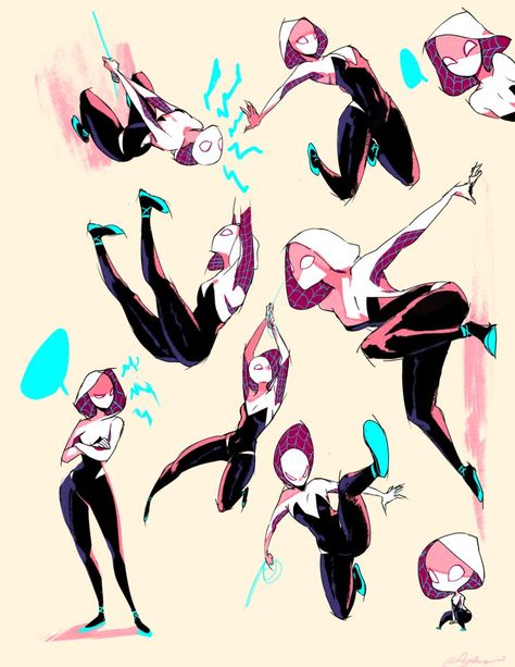 [P] Spider-Gwen by Ayshiun Spider Gwen Art, Spiderman Poses, Image Spiderman, Spiderman Drawing, Spider Art, Spiderman Artwork, Gwen Stacy, Spider Gwen, Spider Woman