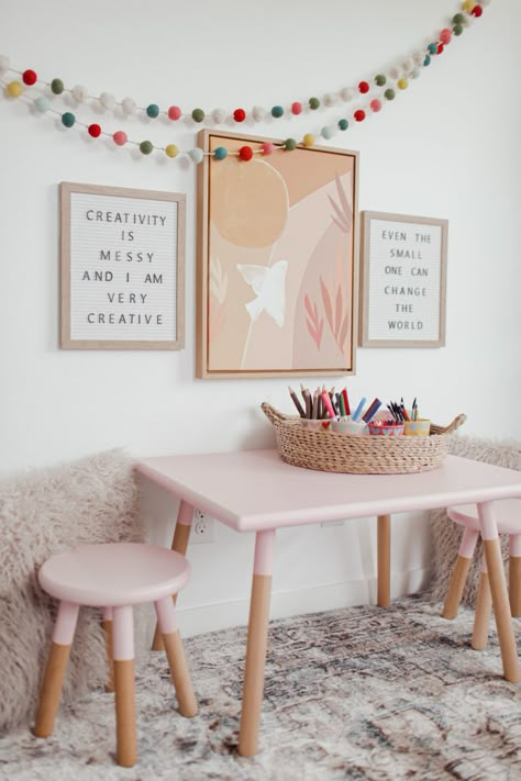 Toddler Girl Playroom, Small Playroom, Kids Bedroom Art, Baby Playroom, Basement Playroom, Girls Playroom, نباتات منزلية, Toddler Playroom, Kids Playroom Decor