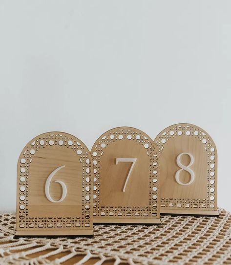 The 18 Best Wedding Table Numbers of 2023 Wedding Table Numbers Vintage, Unique Table Numbers Wedding, Wedding Table Number Ideas, Watercolor Table Numbers, Framed Table Numbers, Wedding Dinner Table, Table Number Ideas, Wooden Table Numbers, Bohemian Table