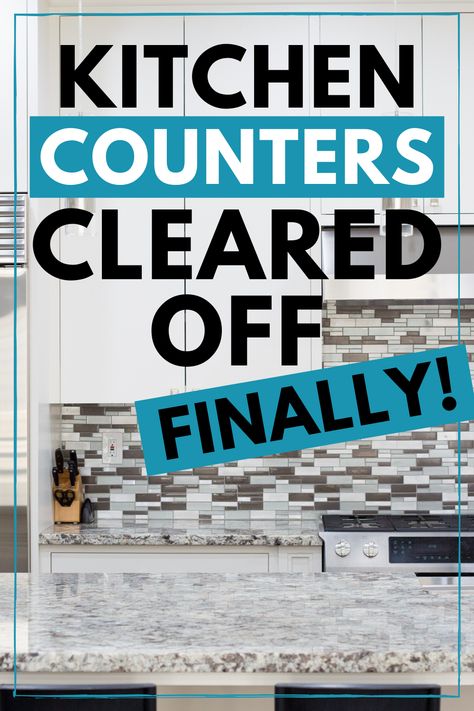 Counter Clutter Solutions, Drawer Organization Kitchen, Kitchen Shelf Ideas, Kitchen Decluttering, Kitchen Organizing Ideas, Kitchen Cleaning Checklist, Organising Ideas, Counter Clutter, Kitchen Counter Organization