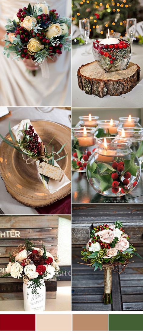 red and blush christmas wedding ideas for winter brides Wedding Ideas For Winter, Christmas Wedding Themes, Winter Wedding Table, Fun Wedding Decor, Elegant Winter Wedding, Festive Wedding, Beautiful Wedding Decorations, Wedding Themes Winter, Winter Wedding Decorations