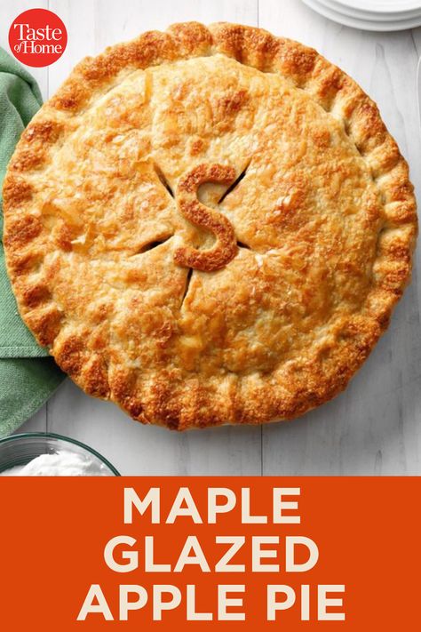 Pie Glaze, Apple Glaze, Best Apple Pie, Lakeland Florida, Pies Maker, Cinnamon Cookies, Maple Glaze, Apple Pie Recipes, Pie Pan