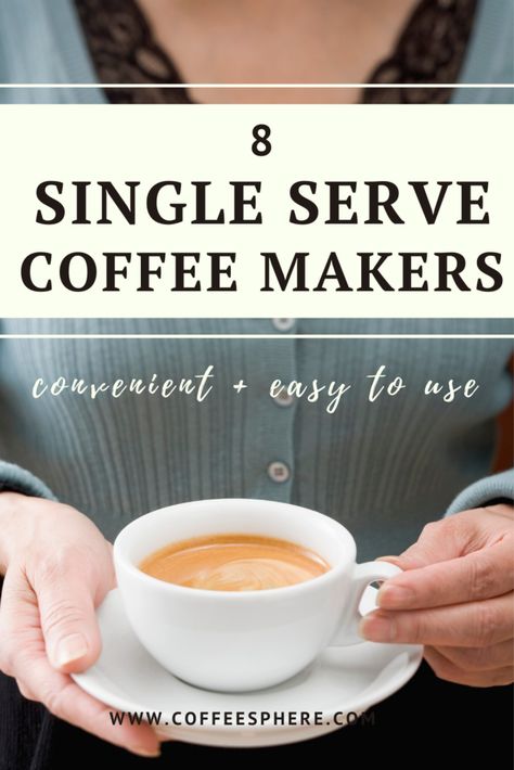 Coffee for one please! Whether you're looking for versatility, budget friendliness, ease of use or portable single serve coffee makers, we've got you covered. Check out our list of best single serve coffee makers so you can get your day started with ease. K Cup Coffee Maker, Pod Coffee Makers, Coffee And Espresso Maker, Single Serve Coffee Makers, Single Serve Coffee, Espresso Maker, Coffee Makers, K Cups, A Cup Of Coffee