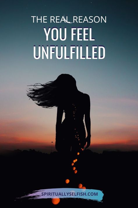 Why do I feel unfulfilled? Asked yourself this? Many of us try to find life purpose, create our dream life, but we don't know what we want to begin with. We always achieve goals, but forget to prioritize ourselves to focus on yourself. Save to your Spiritual Awakening board Empty Inside, Create Your Own Reality, Raise Your Vibration, Self Development Books, Achieve Goals, Spirit Science, Feeling Empty, What Is Self, Positive Body Image