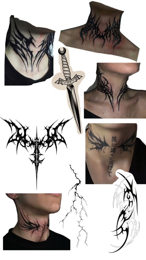 Tattoo Collage, Artsy Tattoos, Mystical Tattoos, Tatoo Inspiration, Sick Tattoo, Fantasy Tattoos, 4 Tattoo, Neck Tattoo For Guys, Metal Tattoo