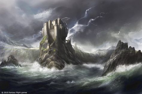 The Stormlands by Ming1918 on DeviantArt Storms End, Game Of Thrones King, A Clash Of Kings, A Game Of Thrones, Storm King, Game Of Thrones Art, Fantasy Castle, Ancient Ruins, A Song Of Ice And Fire