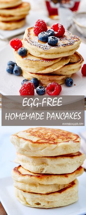 Homemade Pancakes Without Eggs, Pancake Recipe Without Eggs, Pancakes Without Eggs, Best Pancake Recipe Ever, Buttermilk Pancakes Easy, Pancake Batter Recipe, Eggless Pancakes, Easy Keto Bread Recipe, Easy Homemade Pancakes