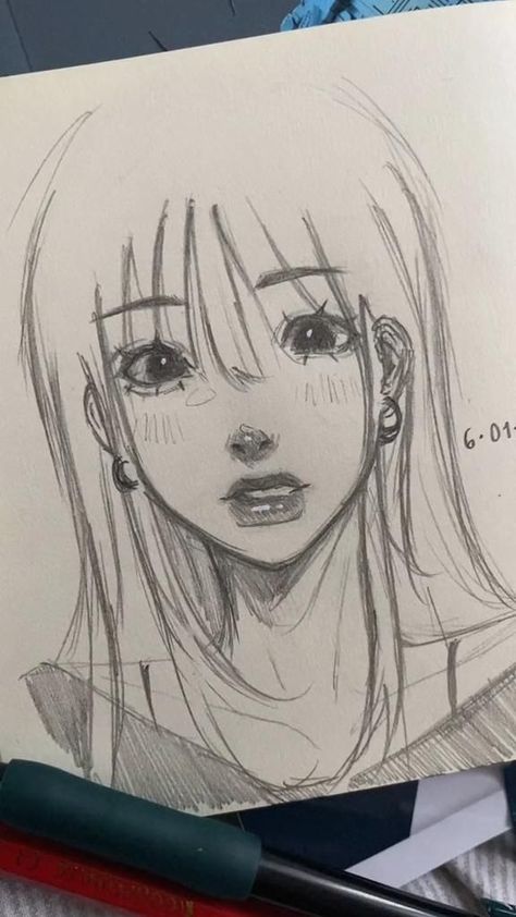 Discover amazing sketches. Click here! 😀😼😾 Art Drawings Sketches Hair, How To Start Drawing Digitally, Ajisol Art, Hair Tut Drawings Easy Girl, How To Get Better At Drawing Tips, How To Draw Anime Art, How To Draw Front Hair, How I Draw Eyes In My Style, How To Draw Anime Girlies