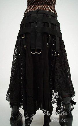 Fyodor Outfit, Industrial Goth Fashion, Middle Ages Clothing, Industrial Goth, Goth Industrial, Epic Clothing, Spooky Fashion, Goth Skirt, Boho Witch