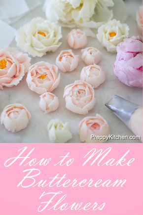 Making Icing Flowers, Spring Cake Ideas Flowers, Stiff Buttercream Frosting For Flowers, How To Make Flowers Out Of Icing, How To Make Frosting Flowers, How To Make Buttercream Flowers, How To Pipe Flowers, Buttercream Leaves, Flowers On A Cake