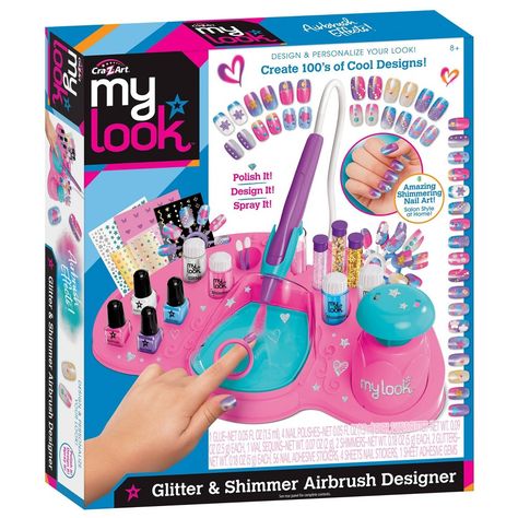 Nail Kit For Kids, Trending Crafts, Airbrush Nails, Nail Effects, Colorful Nail Art, Princess Toys, Colorful Nail, Nails For Kids, Nail Art Kit