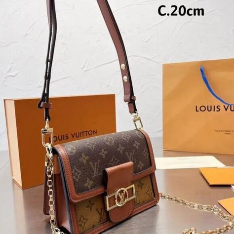 Louis Vuitton Reverse Monogram Dauphine MM Louis Vuitton Mini, Vuitton Handbags, Louis Vuitton Handbags, Monogram Canvas, Crossbody Bag, Louis Vuitton, Monogram, Handbags, Canvas