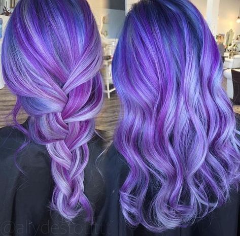 Dark Purple Hair Color, Dark Purple Hair, Cute Hair Colors, Hair Color Purple, Pretty Hair Color, Bright Hair, Hair Color Blue, Pastel Hair, Dye My Hair