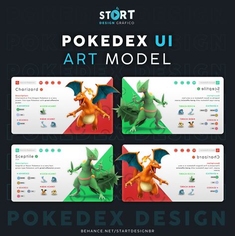 Pokedex Diy, Pokedex App, Switch Ui, Portfolio Website Design Inspiration, Pokemon Graphic, Pokemon Website, Ux Design Mobile, Front End Design, Website Design Inspiration Layout