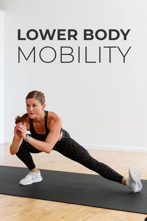 Lunge Form, Lower Body Mobility, Leg Exercises With Weights, Mobility Workout, Mobility Routine, Squat Form, Full Body Workout Plan, Nourish Move Love, Strength And Mobility