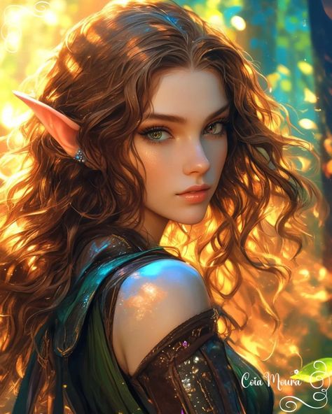 Beautiful Fairy Art, Elf Wizard Female Dnd, Elf Fantasy Art, Druid Circle, Types Of Elves, Fairy Woman, Elven Woman, Dungeons And Dragons Races, Dnd Elves